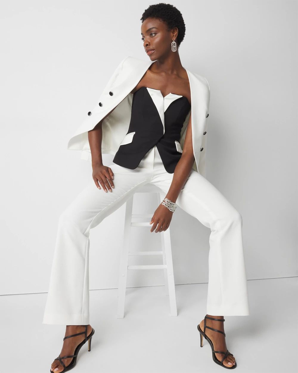 Tuxedo Bustier | White House Black Market